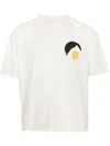 Rhude Moonlight-print Cotton T-shirt In Neutrals