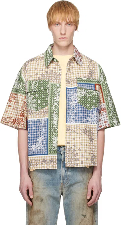 Rhude Multicolor Bandana Boxy Work Shirt