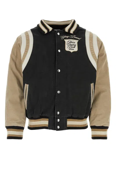 RHUDE MULTICOLOR CANVAS BOMBER JACKET