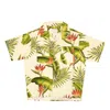 Rhude Woven Cotton Multi Snap Button Down Shirt In Beige