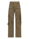Rhude Cargo Pocket Straight Leg Trousers Button Belt