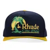 Rhude Navy Azur Coast Baseball Cap In Blue