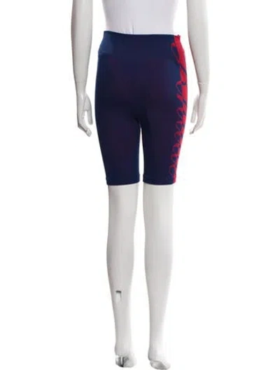 Pre-owned Rhude Nylon Knee-length Shorts In Blue