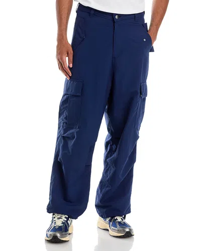 Rhude Nylon Parachute Cargo Pants In Blue
