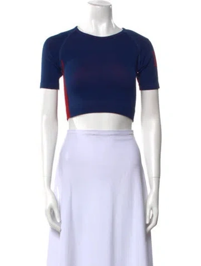 Pre-owned Rhude Nylon Patterned Crop Top In Multi