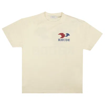 Pre-owned Rhude Of America Tee 'vintage White'