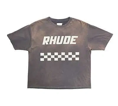 Pre-owned Rhude Off Road Racing Short Sleeve Tee Shirt Vintage Black