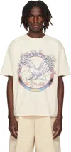 Rhude Cotton Notting Hill Graphic T-shirt In Neutral