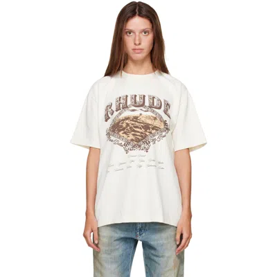Rhude オフホワイト Dakar Convoy Tシャツ In White