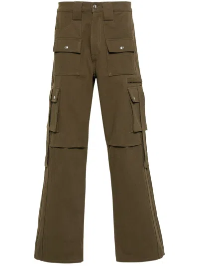 Rhude Straight-leg Cargo Pants In Olive