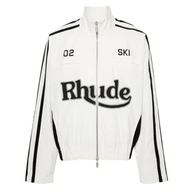 Rhude Logo-print Jacket In White