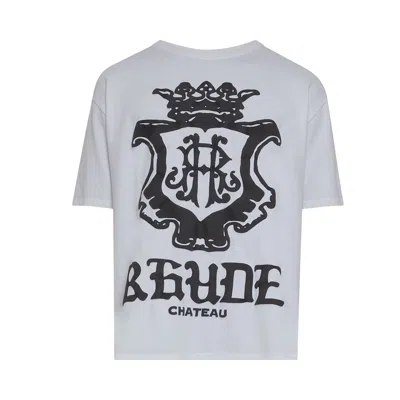 Pre-owned Rhude Oversized Chateau Crest Tee 'white/black' | Men's Size M