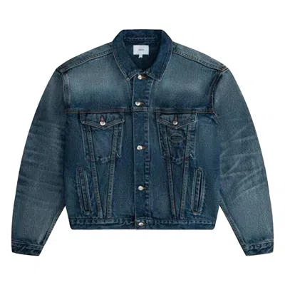 Pre-owned Rhude Oversized Denim Trucker 'light Indigo' | Multi-color | Women's Size Xs