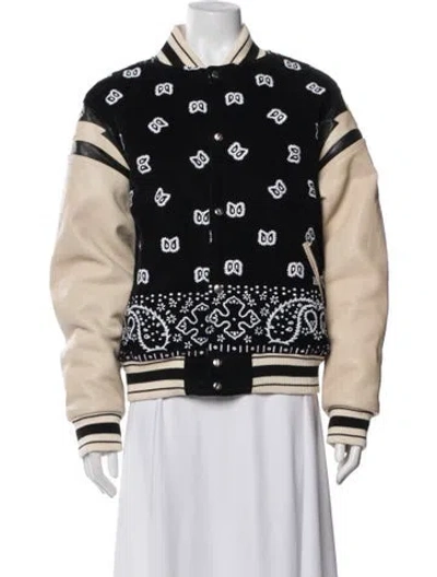Pre-owned Rhude Paisley Print Bomber Jacket
