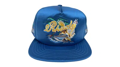 Pre-owned Rhude Palm Eagles Souvenier Hat In Navy Blue