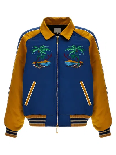 Rhude 'palm Eagles Souvenir' Bomber Jacket In Multi