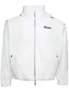 Rhude Logo-print Hooded Track Jacket In White