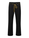 Rhude Man Pantalone Jogger In Black