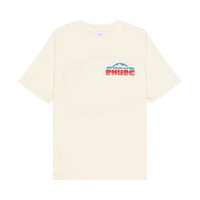 Pre-owned Rhude Paradiso Rally Tee 'vintage White'