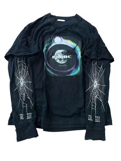 Pre-owned Rhude Paraiso Layer Longsleeve Shirt In Black