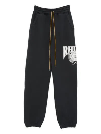 Rhude Parcours Des Saint-cloud Logo-print Track Pants In Black