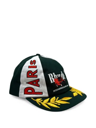Rhude Paris-dakar Intl Race Team Baseball Cap In Black