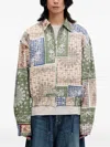 Rhude Linen-cotton Bandana Print Jacket In Multi
