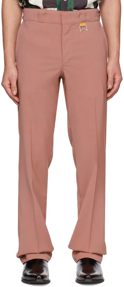 Rhude Pink Four-pocket Trousers In 0990 Tan
