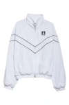 Rhude Piped Raglan Sleeve Track Jacket In Stark White 2994