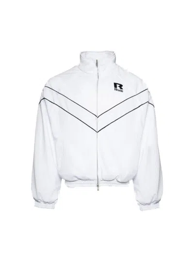Rhude Piped Raglan Sleeve Track Jacket In Stark White 2994