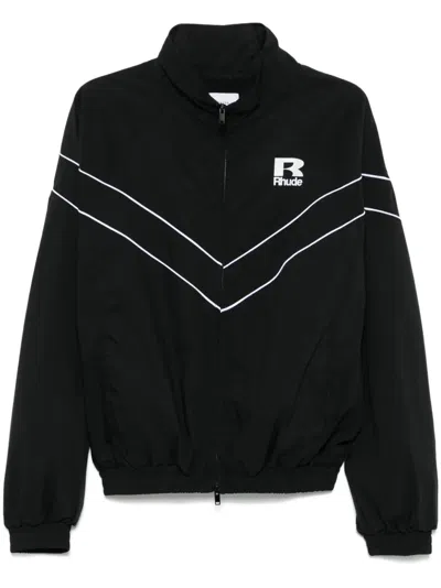 Rhude Black Piping Raglan Track Jacket