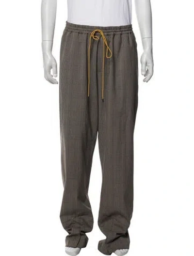 Pre-owned Rhude Plaid Print Pants In Multi