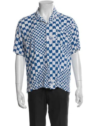 Pre-owned Rhude Plaid Print Short Sleeve Shirt In Multi