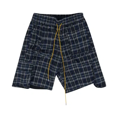 Pre-owned Rhude Plaid Shorts 'blue' | Men's Size Xxl
