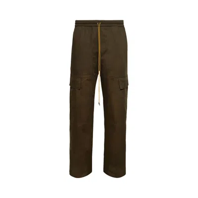 Pre-owned Rhude Plateau Cargo Pant 'dark Olive' | Green | Men's Size L
