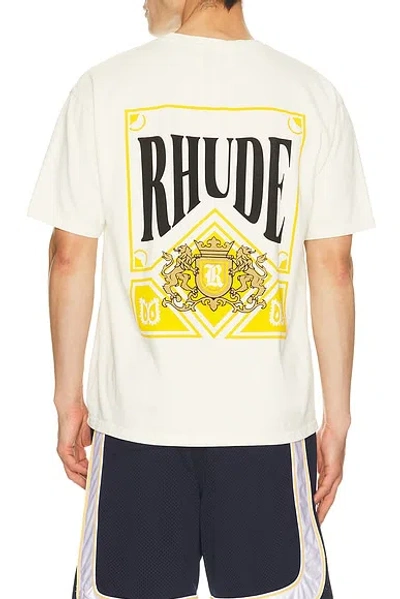 Rhude Shirt Playing Card In White