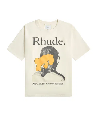 Rhude T-shirt Queue De Poney In Vtg White