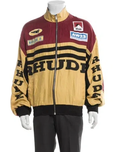 Pre-owned Rhude Printed Bomber Jacket In Multi