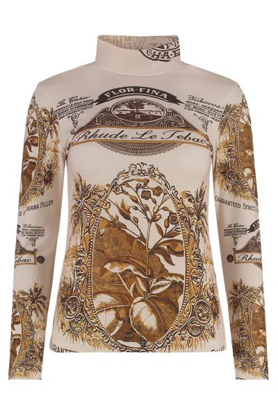 RHUDE PRINTED LONG-SLEEVE TOP