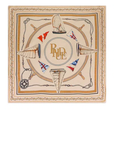 Rhude Printed Scarf In Neutral