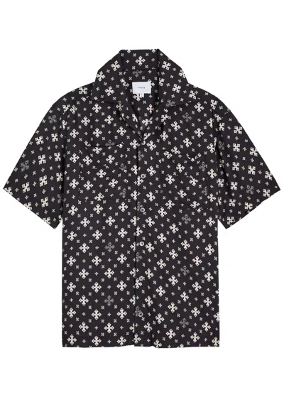 Rhude Printed Shirt In Black And White