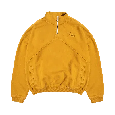 Pre-owned Rhude Quarter Zip 'mustard' In Yellow