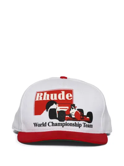 RHUDE RACING-CAR BASEBALL CAP
