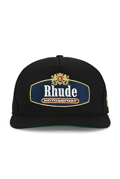 Rhude Racing Crest Hat In Black
