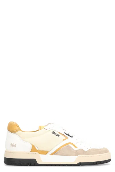 Rhude Racing Low-top Sneakers In White