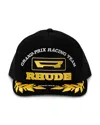 Rhude Racing Panel Trucker Hat In Black