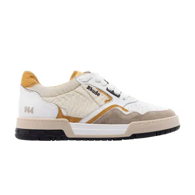 Pre-owned Rhude Racing Sneaker 'white Mustard'