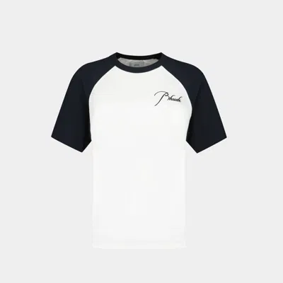 Rhude White & Black Raglan T-shirt