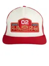 Rhude Rally Prix Trucker Cap In Red
