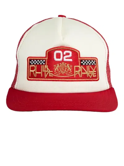 Rhude Rally Prix Trucker Cap In Red